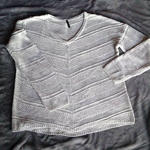 Light gray knit sweater